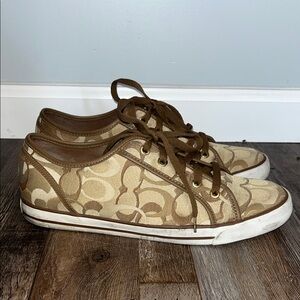 COACH - Women’s Brown and Tan Sneakers - Size 11